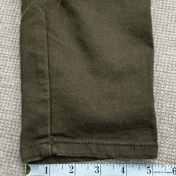 W62 Womens Size 4P Green Signature Fit Skinny Jeans Mid Rise 5 Pockets Petite - Picture 11 of 12